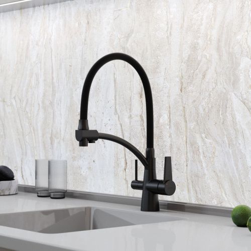 Смеситель для кухни Sancos Eri SC4001MB на мойку черный - фото 5