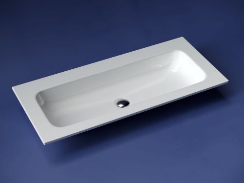 Раковина из сантехнического фарфора Ceramica Nova GRACE CN7013wx 100х50 накладная цвет белый без отверстий под смеситель - фото 2