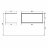 Тумба под раковину Uperwood Parma Premium 3930205466 90х50 подвесная цвет белый