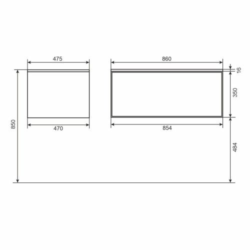 Тумба с раковиной Uperwood Parma Premium 39330205467 90х50 цвет черный - фото 2