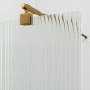 Душевая перегородка Wasserkraft Rur 30W 30W39BG-FL 90х200 стекло рифленое профиль золото