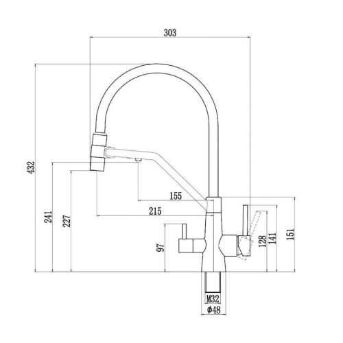 Смеситель для кухни Fmark FS1462-H12 на мойку черный - фото 3