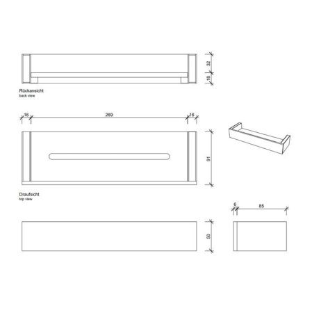 Полка в ванную комнату Decor Walther Brick 593734