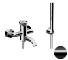 Смеситель для ванны Remer Element ET02CFP настенный черный