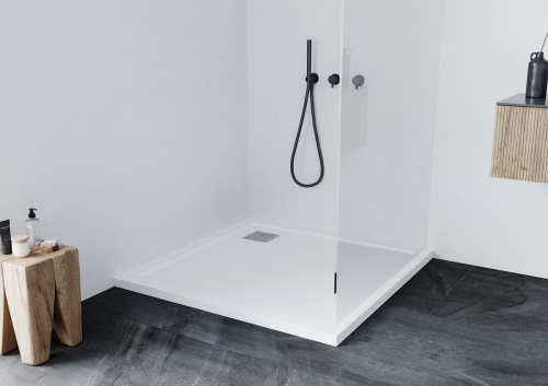 Душевой поддон из искусственного камня Taliente PTA-ST-90Wstone 90х90 белый без каркаса - фото 2