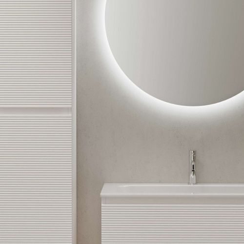 Тумба под раковину Sancos FOLK FL80W 80х40 подвесная цвет белый - фото 5