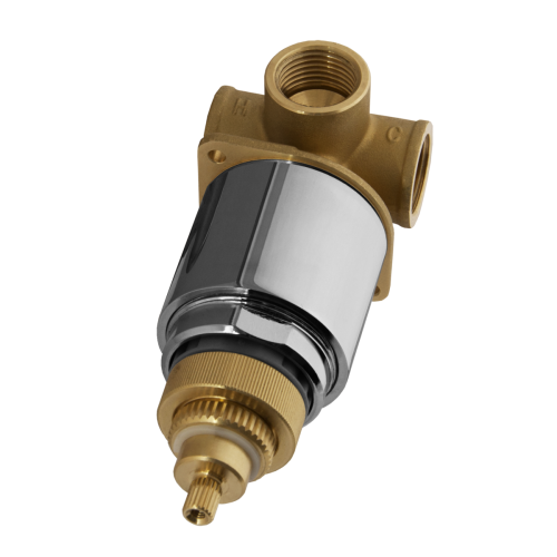 Смеситель для душа Remer Q-Elegance QT30 настенный хром с термостатом - фото 3