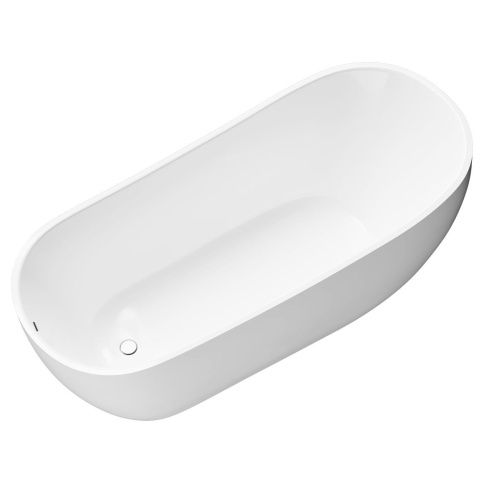 Ванна акриловая Grossman Galaxy GR-1403 170х75 отдельностоящая овальная с ножками - фото 3