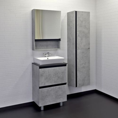 Тумба с раковиной Comforty Эдинбург 00-00004763CF 60х40 напольная цвет серый - фото 5