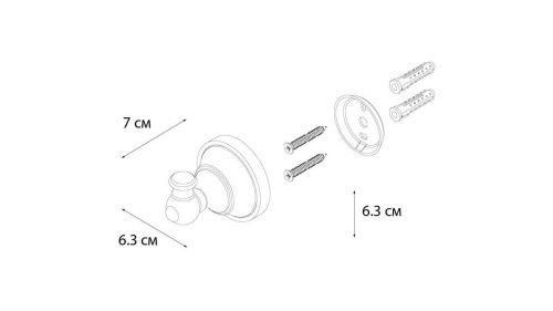 Крючок для ванной Fixsen Bogema FX-78505 - фото 3