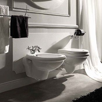 Биде подвесное Kerasan Retro 102601*1 цвет белый