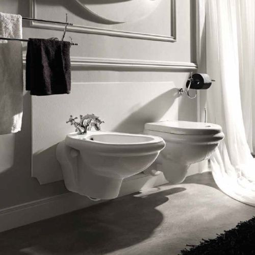 Биде подвесное Kerasan Retro 102601*1 цвет белый