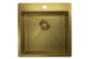 Кухонная мойка Granula 5151, ЗОЛОТО САТИН 50х50 цвет золото поверхность матовая