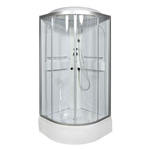 Душевая кабина AvaCan L510GM+EL 100х100 четверть круга с крышей ориентация универсальная - фото 2