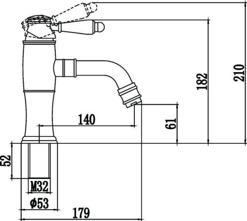 Смеситель Savol S-006611H на раковину черный - фото 2