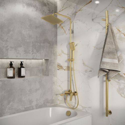 Душевая стойка Grossman Cosmo 500.K35.02.320 настенная цвет золото - фото 3