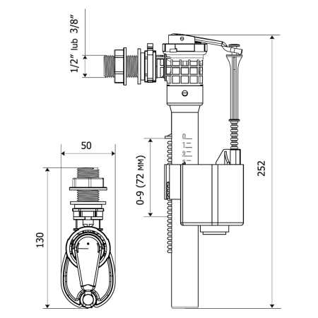 Клапан наполнительный KK POL 350/ZN3/092-00-T1