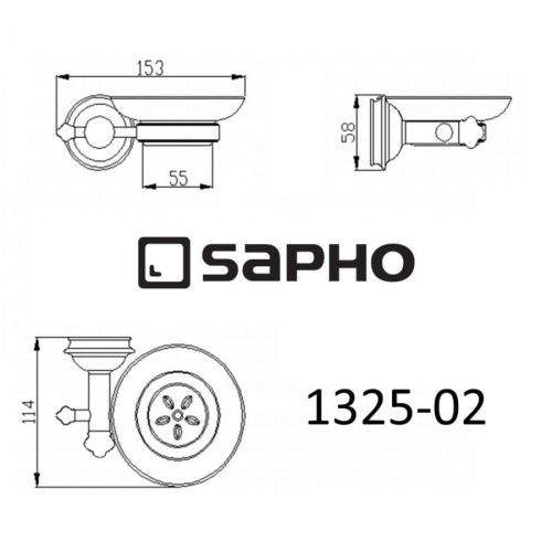 Мыльница Sapho ASTOR 1325-02 - фото 3