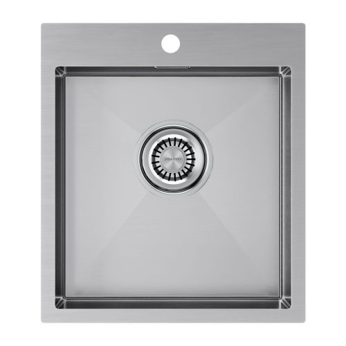 Кухонная мойка Paulmark VELTEN 45 PM804551-BS 45х50 цвет серый поверхность брашированная