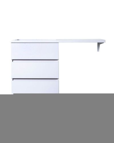 Тумба с раковиной Orange Sistema ST-70TUW+RAL 130х50 напольная цвет белый - фото 2