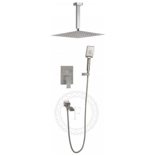 Душевая система Filarete FL1012NK встраиваемая в стену цвет никель - фото 2