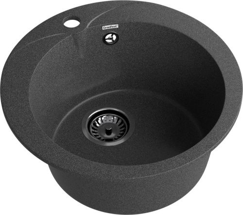 Кухонная мойка Granfest Rondo R-480 графит 50х50 цвет серый поверхность матовая - фото 2
