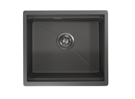 Кухонная мойка Granula Kitchen Space 5045U, ГРАФИТ МАТОВЫЙ 50х45 цвет черный поверхность матовая