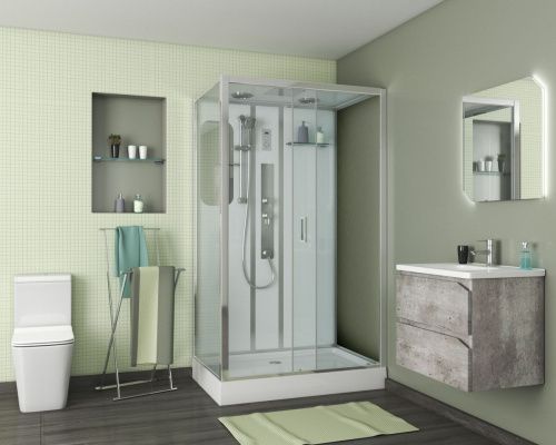 Душевая кабина Niagara Premium 60120114GQR 120х80 прямоугольная с крышей ориентация правая - фото 2