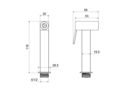 Гигиенический душ Aquatek AQ2058MB черный - фото 4