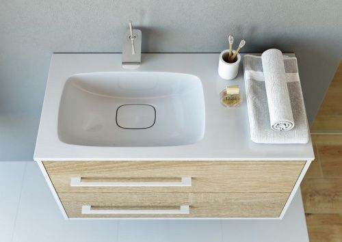 Тумба под раковину Aqwella Y Mai.01.09/L 90х50 подвесная цвет коричневый - фото 2