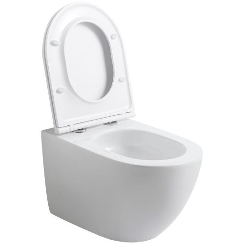 Унитаз подвесной Agger AT07150 белый с сиденьем микролифт смыв торнадо - фото 4