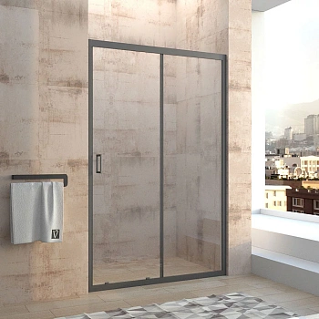 Душевая дверь Veconi Vianno VN40B-120-01-C1 120х185 стекло прозрачное профиль черный