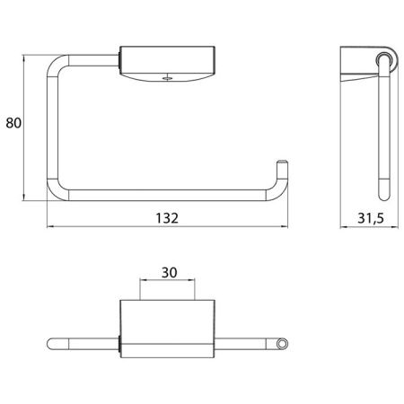 Бумагодержатель Emco Flow 2705 001 00