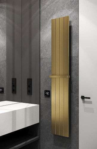 Полотенцесушитель электрический Boheme Flat 725-MG 25х150 золото - фото 4