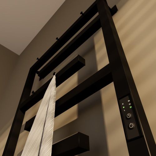 Полотенцесушитель электрический Altasan ЛабиринтПроф ЛабиринтПроф5кр8050ЧМ 55х80 черный - фото 5