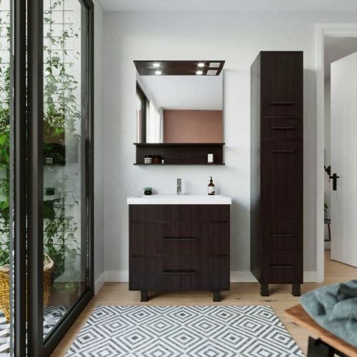 Зеркало с подсветкой Бриклаер Чили 4627125415067 80х90 подвесное - фото 5