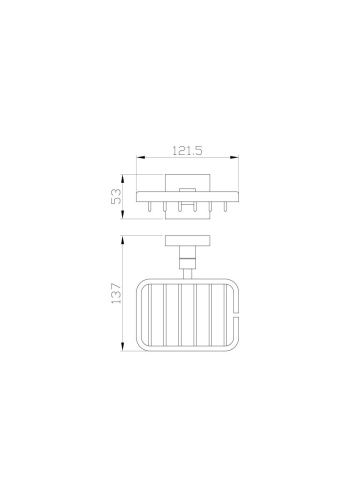 Мыльница с держателем Wonzon & Woghand Polo WW-8924-BN - фото 2