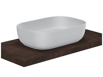 Раковина из сантехнического фаянса Scarabeo Glam 1804 60х40 накладная цвет белый без отверстий под смеситель