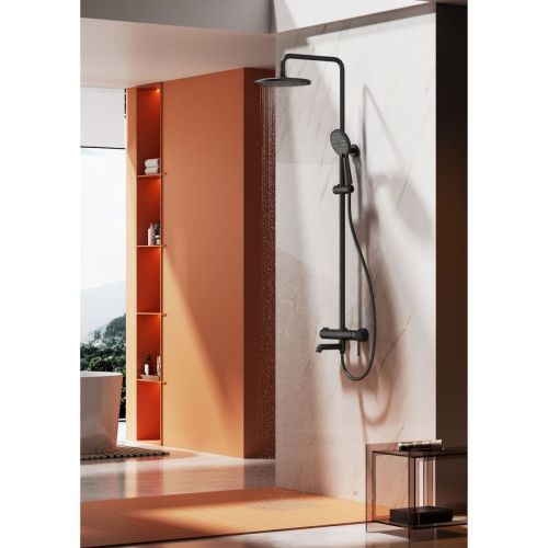 Душевая стойка Raglo R20 R20.24.06 настенная цвет черный - фото 3