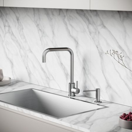 Смеситель для кухни Sancos Stainless SC12002SS на мойку нержавеющая сталь