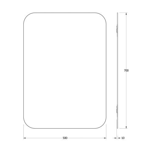 Зеркало Evoform Colora BY 0434 50х70 подвесное - фото 2