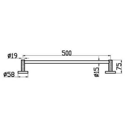 Полотенцедержатель Boheme Uno 10972-MW