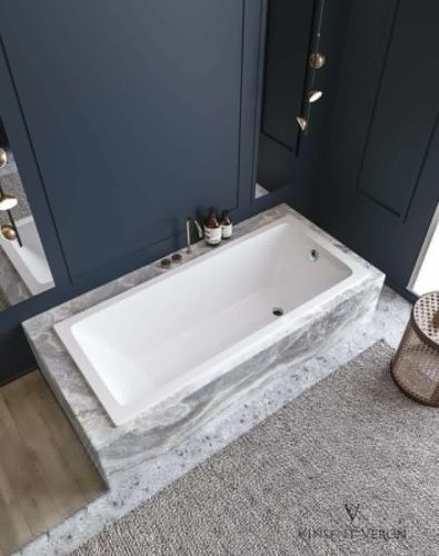 Ванна чугунная Vinsent Veron Square VSQ1707545H/E60327CH-AS 170х75 пристенная прямоугольная с ножками с ручками - фото 5