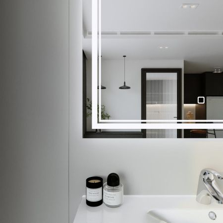 Зеркало с подсветкой Бриклаер Эстель 4627125414305 100х80 подвесное