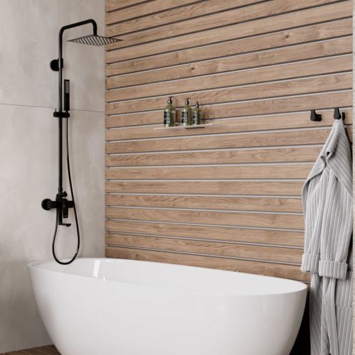 Душевая стойка Wasserkraft Glan A16701 настенная цвет черный - фото 2