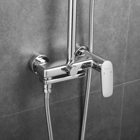 Душевая стойка Shevanik S8536 настенная цвет хром