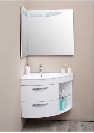 Зеркало с подсветкой De Aqua Трио Люкс 184503 90х90 подвесное