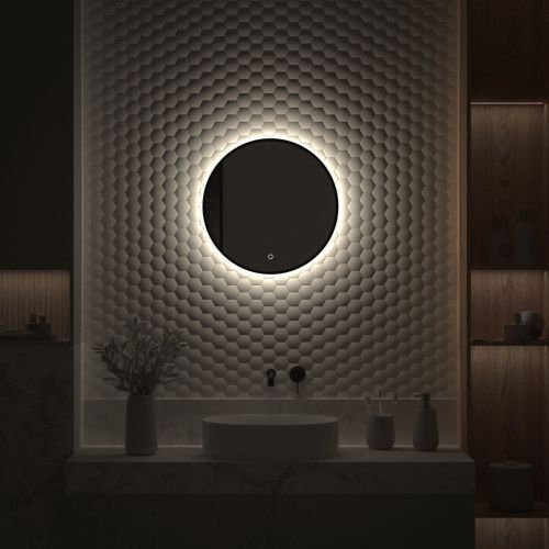 Зеркало с подсветкой Defesto AURA DF 2982S 50х50 подвесное - фото 5