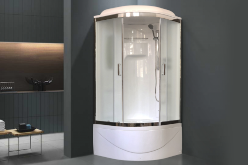 Душевая кабина Royal Bath NRW RB100NRW-C-CH 100х100 четверть круга с крышей ориентация универсальная - фото 2