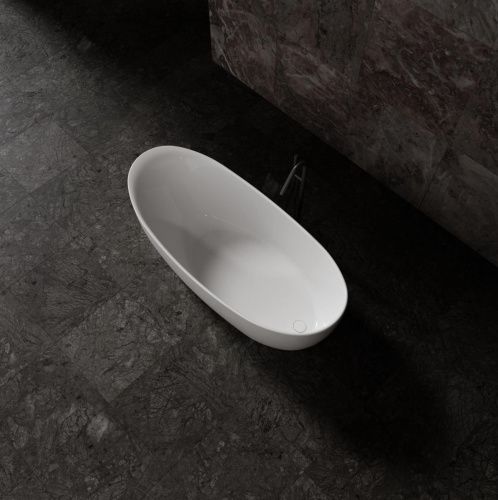 Ванна из искусственного камня Vincea Solid Surface VBT-6S03MW 170х80 отдельностоящая овальная - фото 4